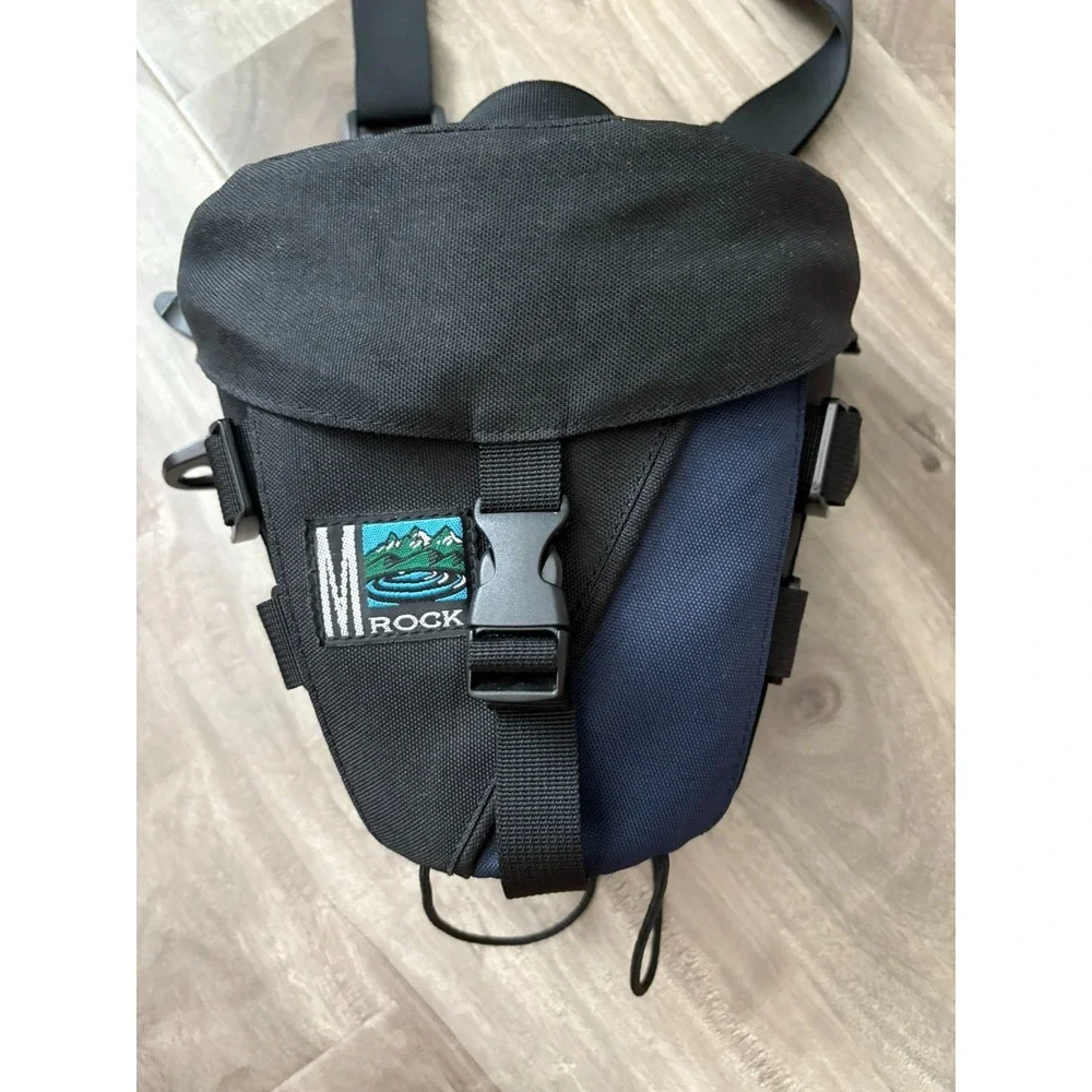 M -ROCK Padded Black Blue Holster Style Top Load Bag Case For Digital Camera